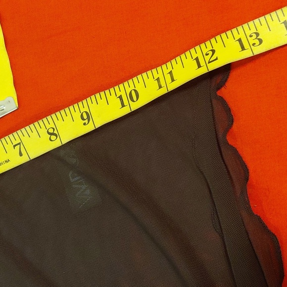 DOLLSKILL WIDOW 1X HOLLOW EDGES MESH CROP TOP BLACK ANKH BURNOUT LETTUCE EDGES - Picture 6 of 7